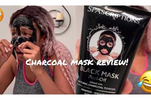 SPASCRIPTIONS CHARCOAL MASK | FUNNIEST PRODUCT REVIEW EVER! 😂😫