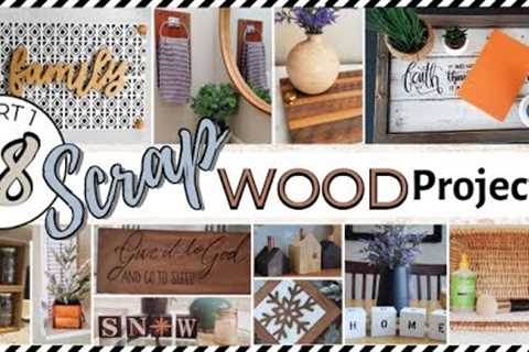 🟡18 SCRAP WOOD PROJECTS &amp; IDEAS Part 1 | TRASH TO TREASURE THRIFT FLIPS &amp; DIY FUNCTIONAL..