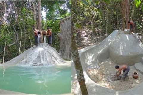We Build The World Biggest Swimming Pool, Jungle Survival Skills