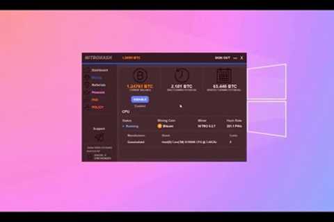 THE BEST BITCOIN MINING SOFTWARE for PC / FREE DOWNLOAD No Fee No Investment Payment proof 2022
