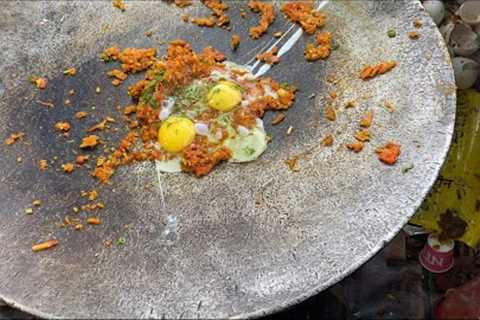 BEST ANDA BHURJI PAV |AWESOME &amp; TASTY | INDIAN STREET FOOD | @ RS. 50/-