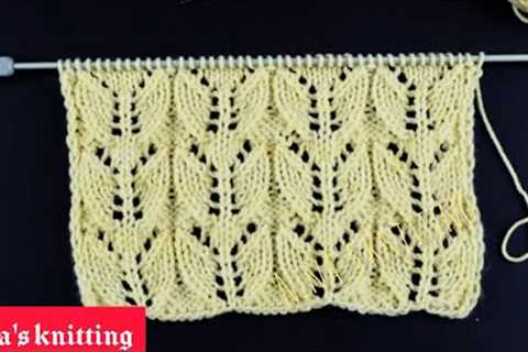 Tulip🥀Lace Knitting Pattern| Ladies Cardigan| Shawls | Baby Sweater |English Subtitles |