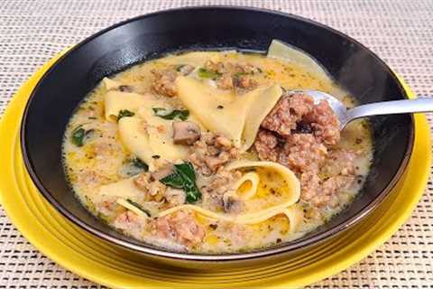 I cook Italian soup from cheap products in 20 minutes! Delicious soup recipe for the lazy!