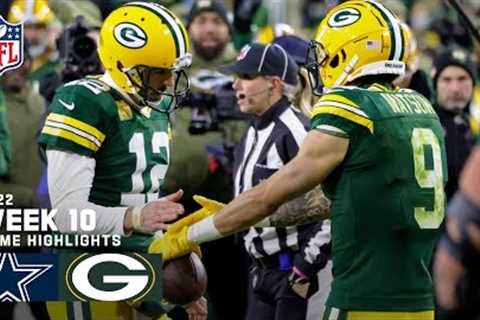 Dallas Cowboys vs. Green Bay Packers | 2022 Week 10 Game Highlights
