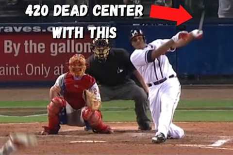 MLB Player Crushes a 420 Foot Home Run with a Broken Bat