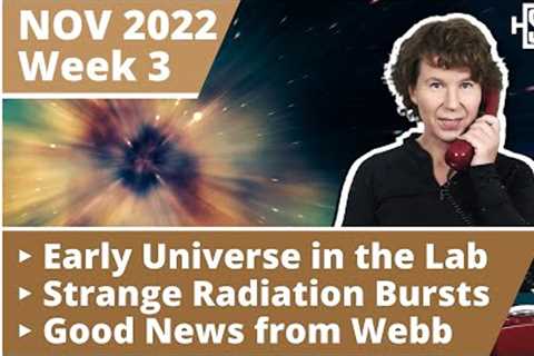 A Superfluid That Simulates the Early Universe, Good News from the Webb Telescope &amp; more