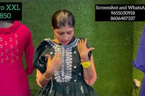 💃Festival Gorgette Collections😍@Padma Fashion #coimbatore