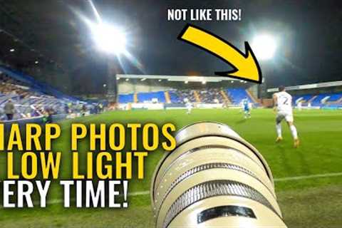 Tips for Sharp Images in Low Light: Sports Photography Settings