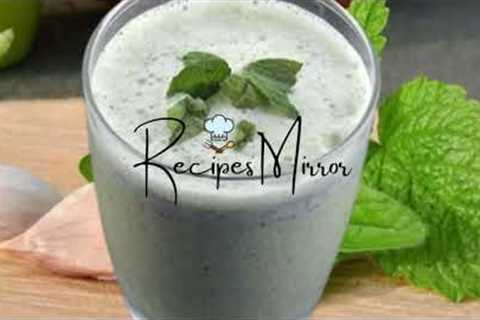Recipes Mirror | Punjabi Mint Buttermilk , then enjoy Namkeen Buttermilk or Masala Buttermilk