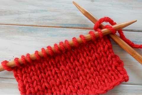 How to Knit Stitch (k) in Knitting
