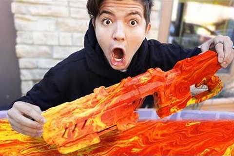I Hydro Dipped 5 Custom NERF Blasters! *satisfying*