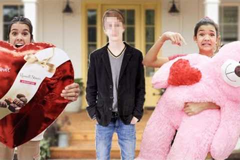Delivering VALENTINES to CRUSH! We drove hours to deliver RYKEL'S Valentine!