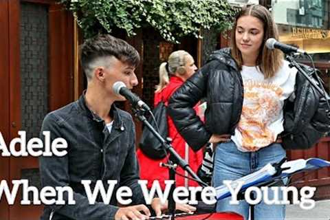AMAZING DUBLIN STREET PERFORMER SINGS DUET-Adele - When We Were Young | Allie Sherlock &amp; Cuan..