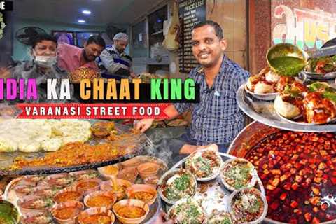 India's Best 7-COURSE CHAT Feast at Chaat KING of VARANASI | Insane Indian Street Food of U.P 🇮🇳