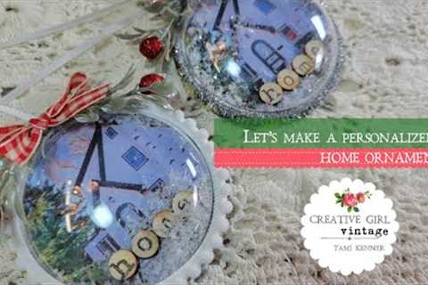 BEST HANDMADE GIFT IDEA / CHRISTMAS HOLIDAY Personalized ORNAMENT diy crafting project #letscraft
