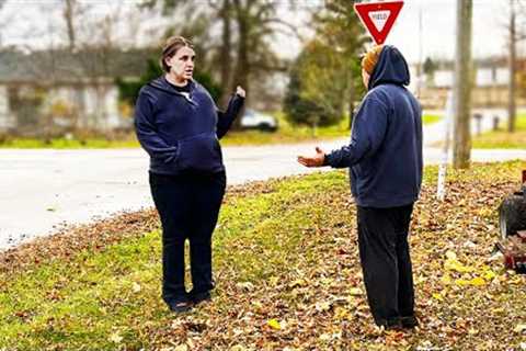 ANGRY Karen CONFRONTS Me while Mowing Elderly's Yard..