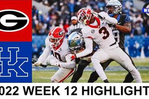 #1 Georgia vs Kentucky Highlights | College Football Week 12 | 2022 College Football Highlights