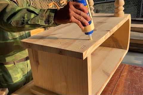 New Carpenter's Woodworking Project // Design And Build Living Room Furniture