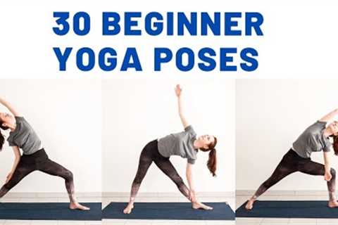 30 BASIC BEGINNER YOGA POSES | Yoga for beginners | Yoga with Uliana