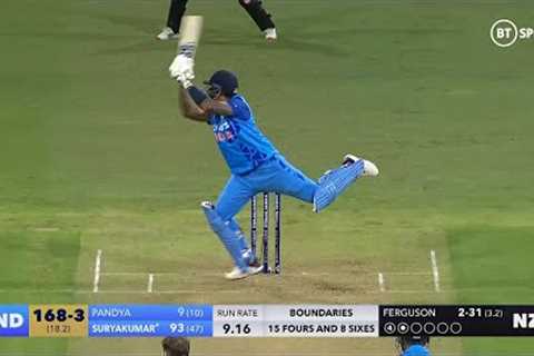 Suryakumar Yadav puts on an extraordinary batting display against New Zealand