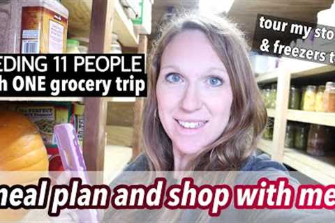 How I Plan for *ONCE A MONTH GROCERY SHOPPING* (Large Family Logistics)