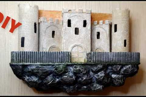 DIY / Old Castle of Recycled Cardboard / Paper Crafts / Wall Decor