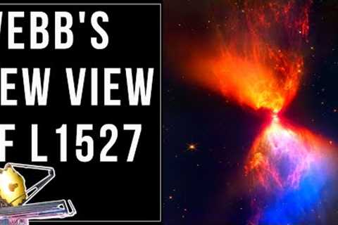 A never-before-seen image of a newborn star captured by NASA’s James Webb Telescope