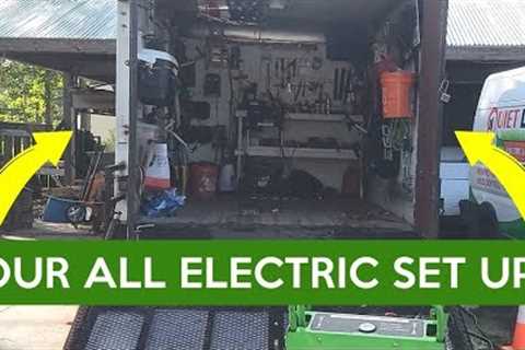 Tour: Our ALL ELECTRIC Lawn Care Set Up!