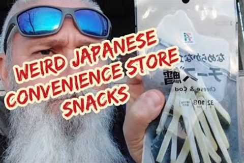 WEIRD JAPANESE CONVENIENCE STORE SNACKS TASTE TEST.