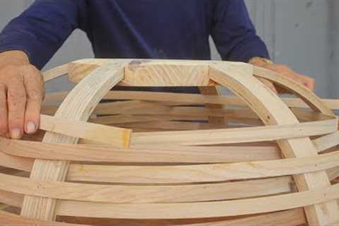 Top Woodworking Idea And Techniques // Create An Extremely Unique Coffee Table By Knitting Wood