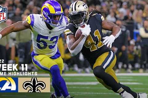 Los Angeles Rams vs. New Orleans Saints | 2022 Week 11 Game Highlights