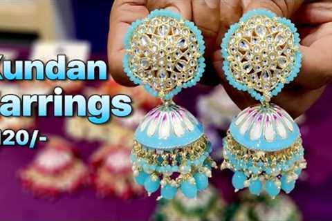 Premium Kundan Earrings Jhumka Collection | at Lowest Price | Kundan Jewellery