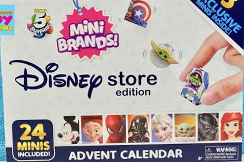 5 Surprise Mini Brands Disney Store Edition Advent Calendar Unboxing Review | PSToyReviews