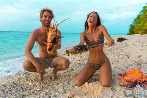 Lobster Catch &amp; Cook on Remote Tropical Island