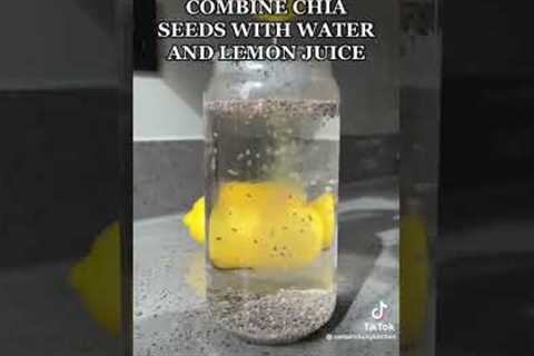 Chia Seed Water Health Hacks. Effective Remedy For Weight-loss.