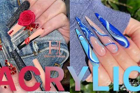 ✨285✨ 10+ Perfect Beautiful Acrylic Nail Art Designs Tutorial Ideas