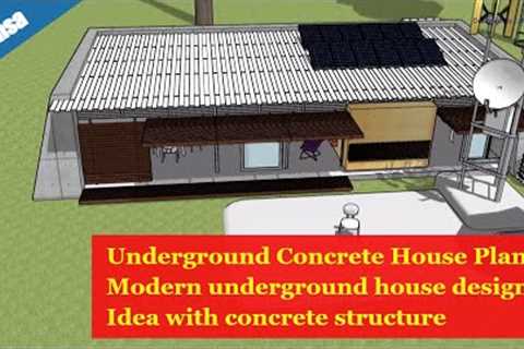 Underground Concrete House Plans - modern underground house design idea with concrete structure
