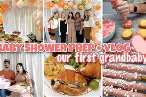 BABY SHOWER PREP + VLOG / OUR FIRST GRANDBABY / LITTLE PUMPKIN BABY SHOWER
