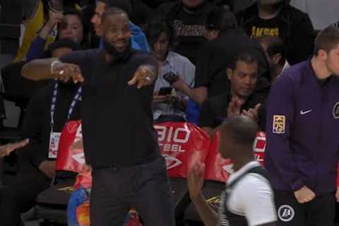 LeBron James taunts Gorgui Dieng after Thomas Bryant dunked on him 😂