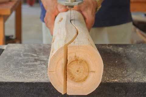 The Most Unique Monolithic Woodworking Art // Create A Relaxing Chair With Inspiring Curves