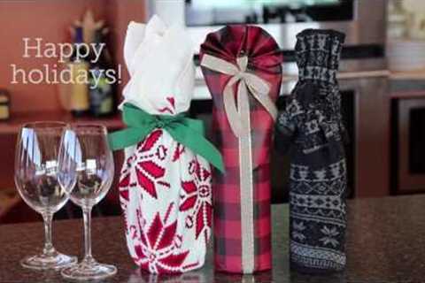 How to Gift Wrap Wine Bottles - Three Ways