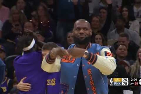 Lebron James couldn’t believe his eyes after Bismack Biyombo forgot to dribble🤣