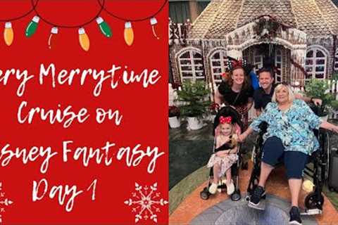 Disney Fantasy Very Merrytime Eastern Caribbean Cruise 2022. Day 1 - travel and embarkation