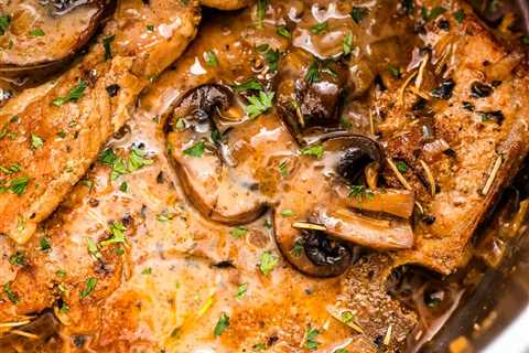 Pork Chop With Mushroom Sauce For Pork
