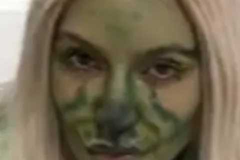 North West Gives Mom Kim Kardashian a Grinch Themed Makeover in Impressive TikTok Video
