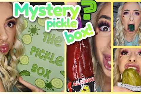 Unboxing a PICKLE MYSTERY BOX?? *TASTE TEST*