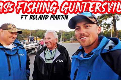TOPWATER BASS FISHING WITH ROLAND MARTIN! (LAKE GUNTERSVILLE)