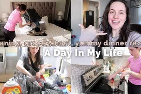 having side effects, weekly grocery haul, enchilada dinner recipe, &amp; clean with me | mom..
