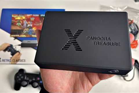 Pandora Treasure Mini 2021 Retro Arcade Game Console - 4,000 Games - 2 Wireless Controllers