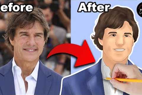 personalized gift ideas for friends | portrait to cartoon tom cruise